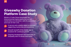 Master of Code Software - Solution: Master of Code Global developed two interconnected digital platforms to drive mentorship and donation—with AI, automation, and trust at their core.

Results: A secure and scalable digital ecosystem supporting mentorship and donations. - thumbnail