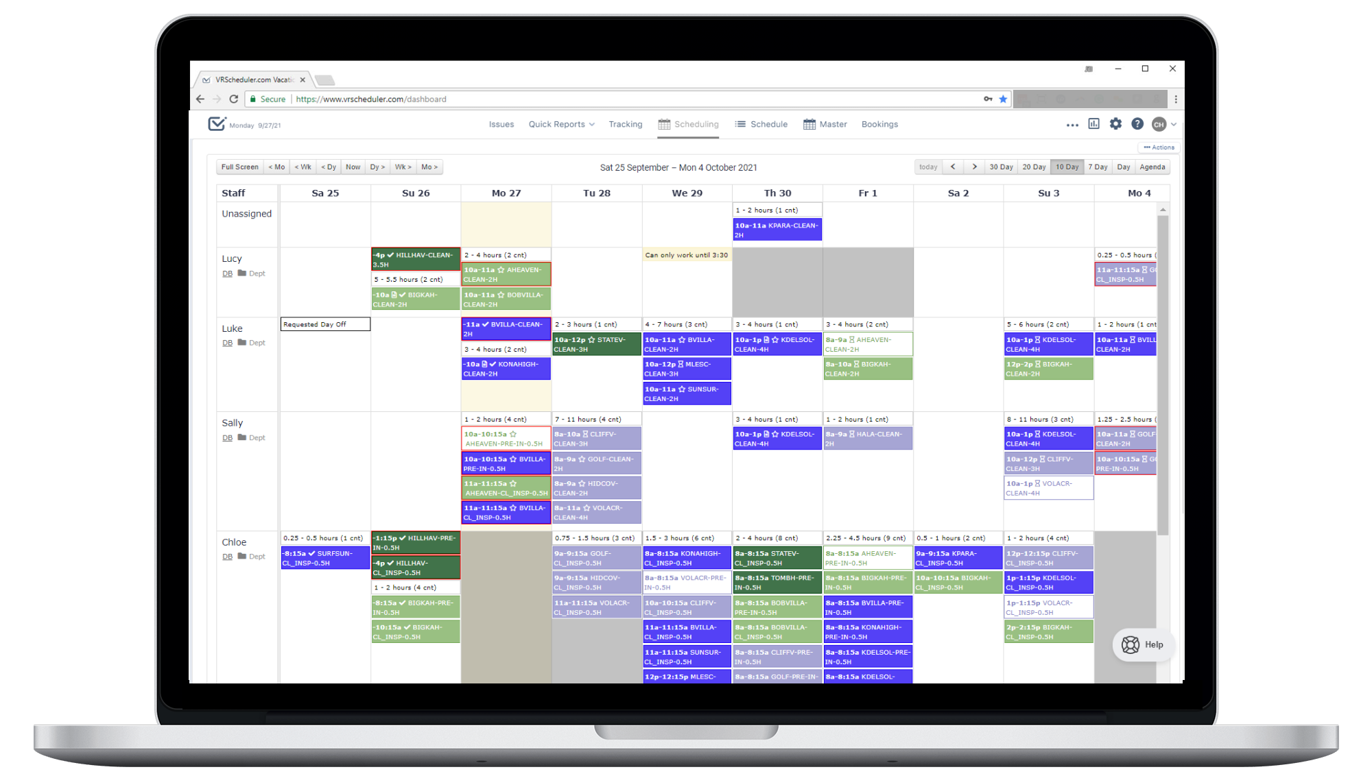 Operto Teams Software - Drag and Drop Scheduling Calendar
