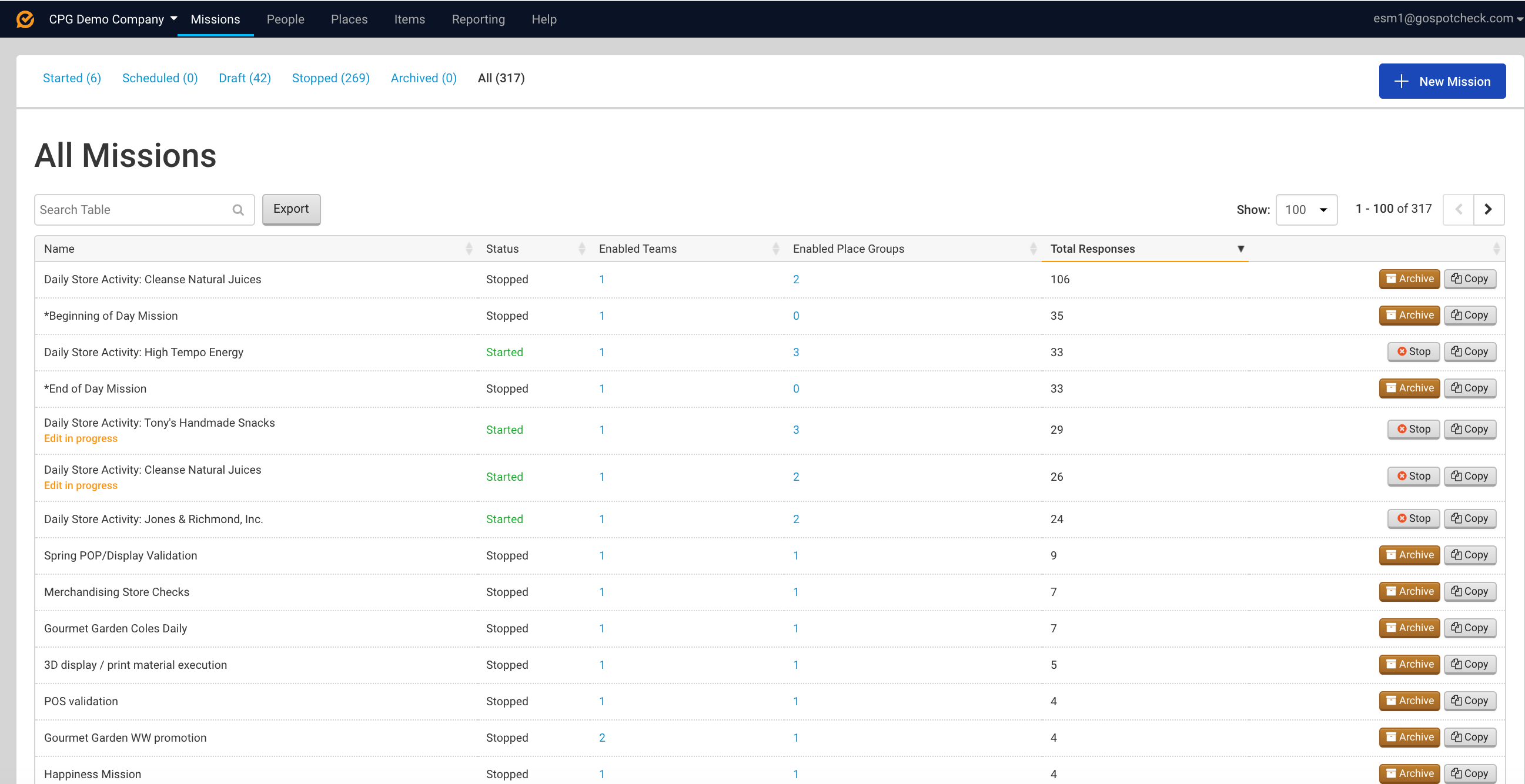 FORM MarketX Software - Create a mission bank to efficiently assign new tasks & projects. Edit missions that were already launched to react to changes in the marketplace without losing data previously collected.