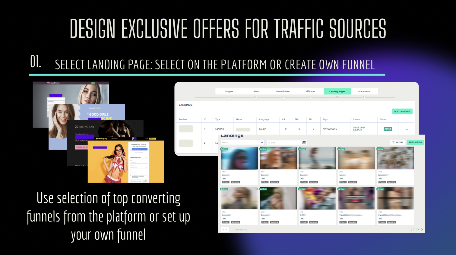 Marksel screenshot: Marksel select landing page