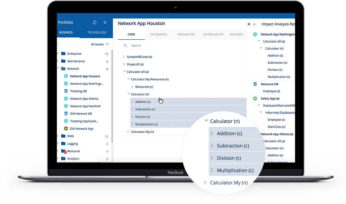 CodeLogic Software - Automatically analyze the impact, to every asset in the enterprise down to the code level