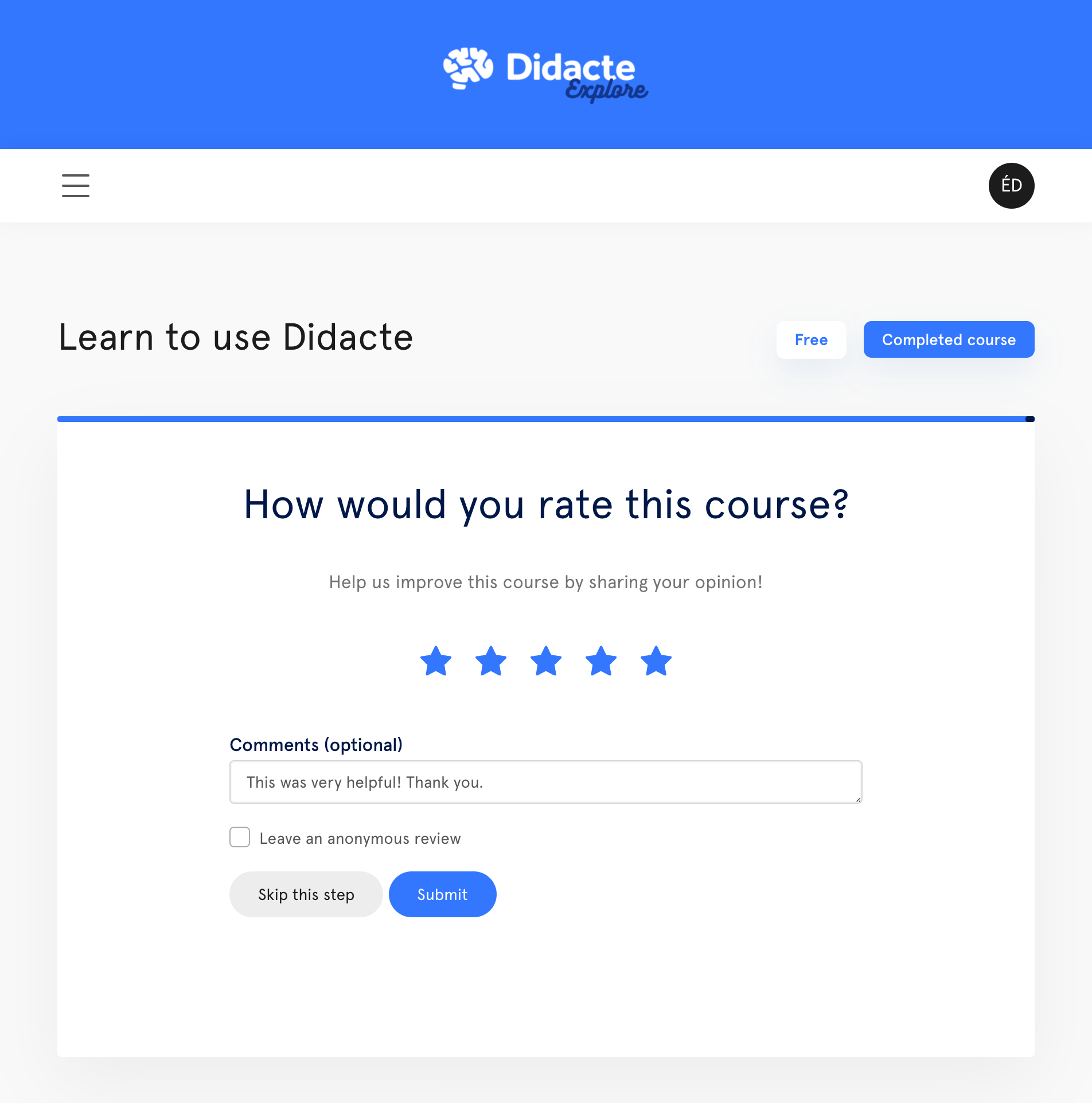 Didacte Software - User feedback and ratings