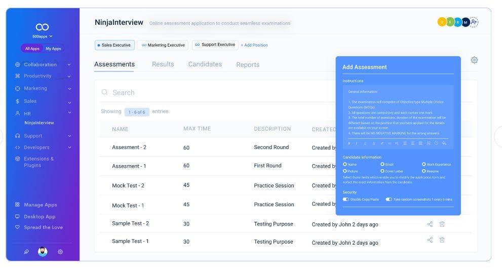 NinjaInterview Software - Overview
