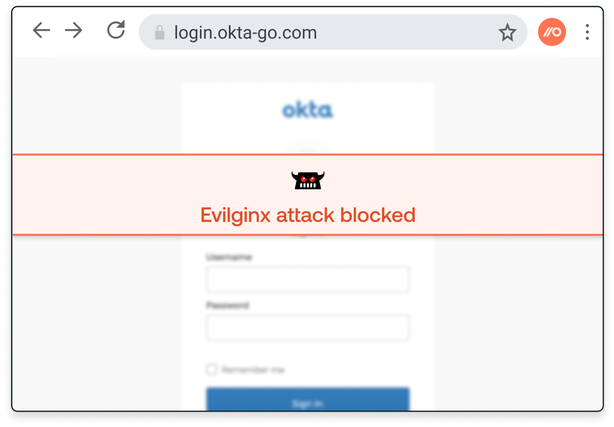 Detect and block attacker tools like Evilginx (AitM attacks) and EvilNoVNC (BitM phishing).