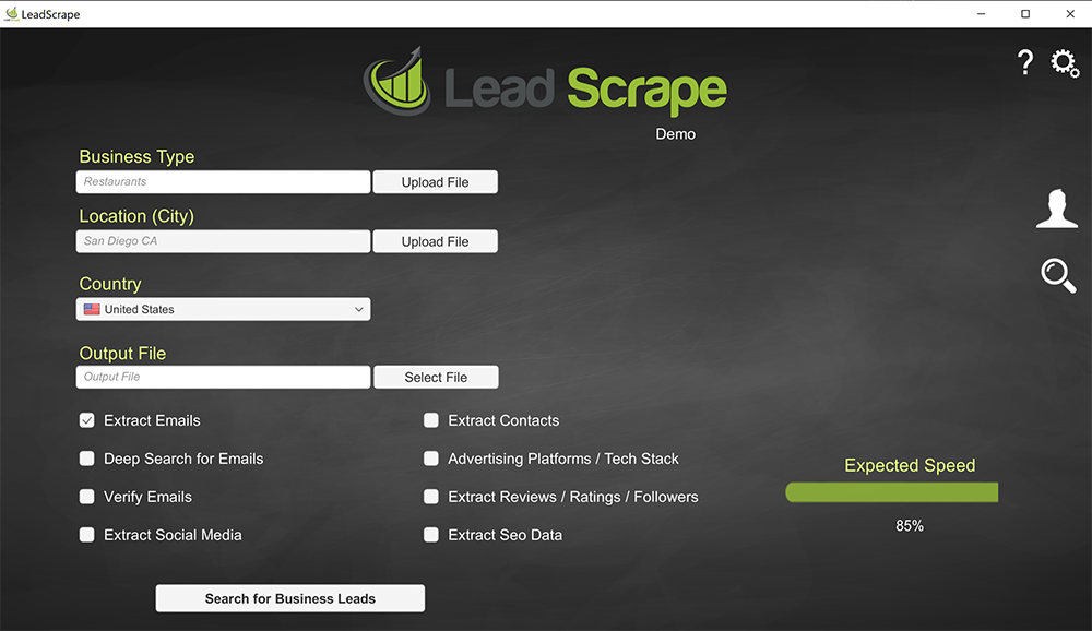 Lead Scrape extract lead information
