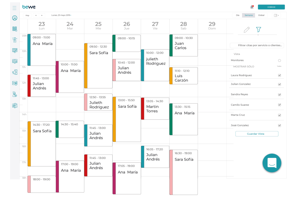 BEWE calendar management