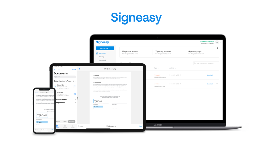 Signeasy Pricing, Reviews & Features Capterra Canada 2024
