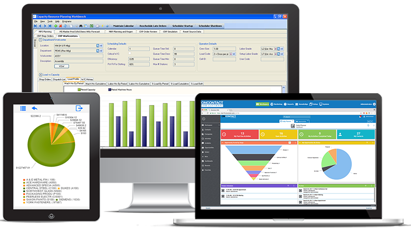 Aptean Industrial Manufacturing ERP WorkWise Edition Software - Real time data and reporting