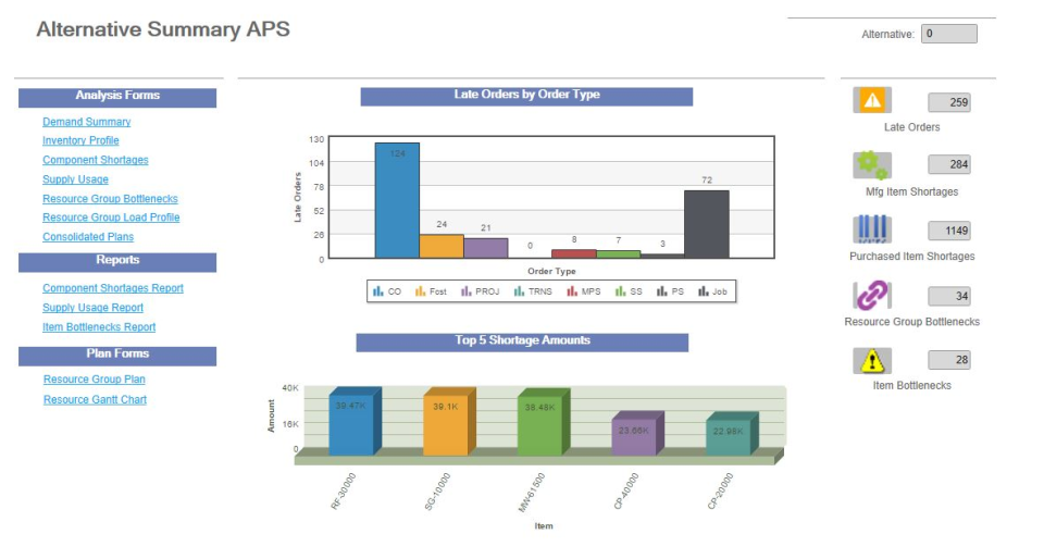 SyteLine Software - Planning Summary