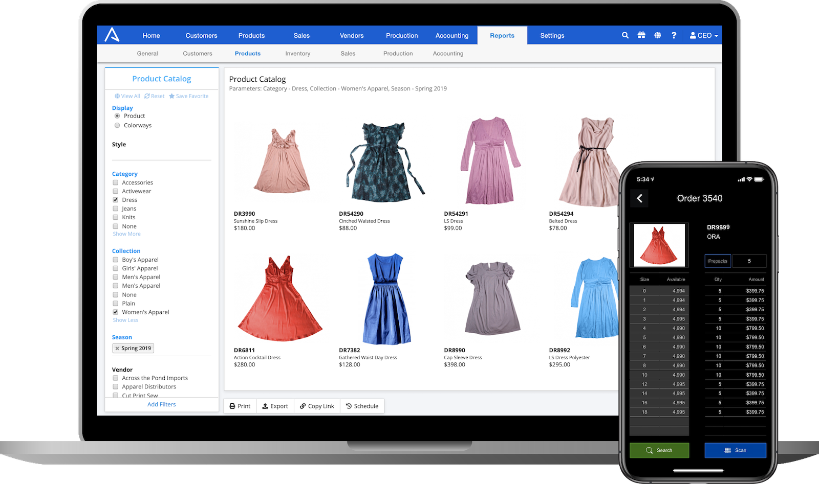 Apparel PLM Software - ApparelMagic