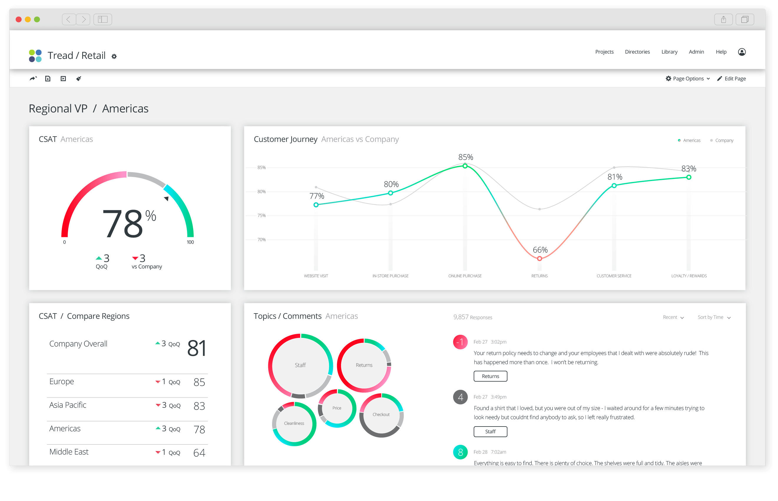 XM for Customer Experience Software - Qualtrics CustomerXM customer insight screenshot