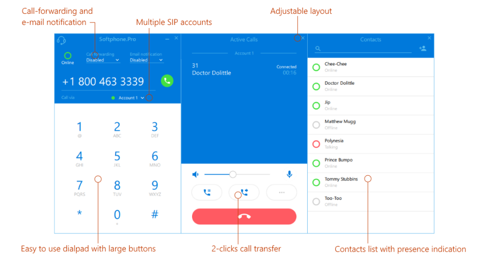 Softphone.Pro Main Window-thumb