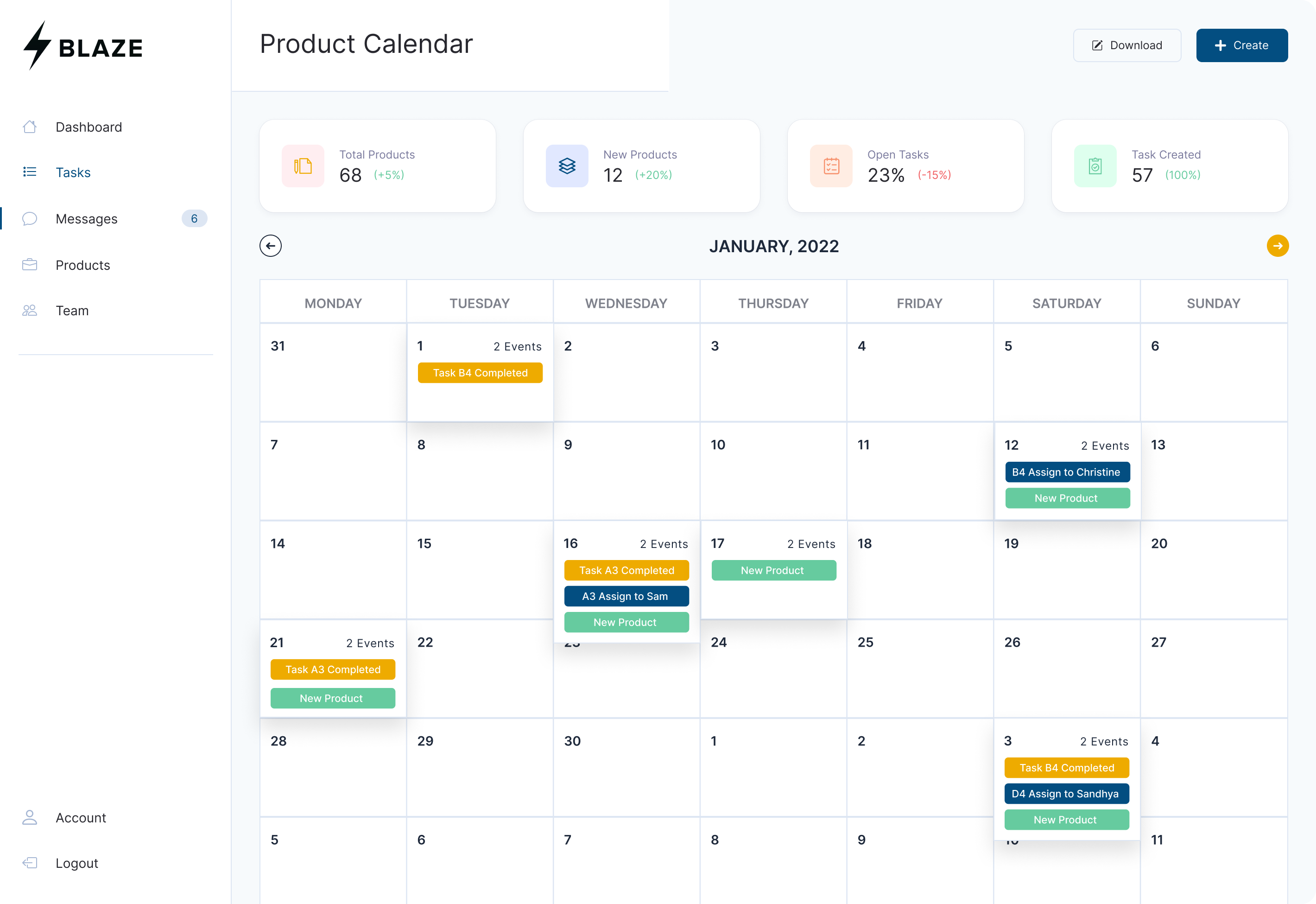 Create Product Release Calendars