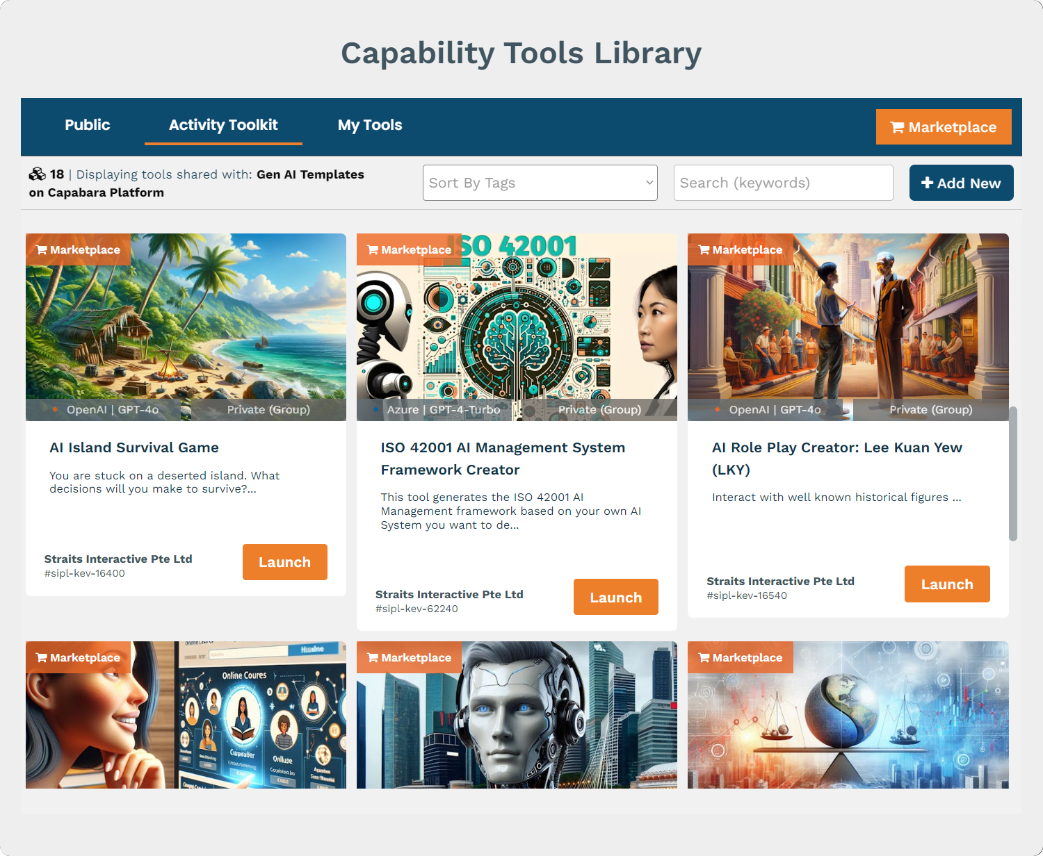 CAPABARA screenshot: CAPABARA capability tools library