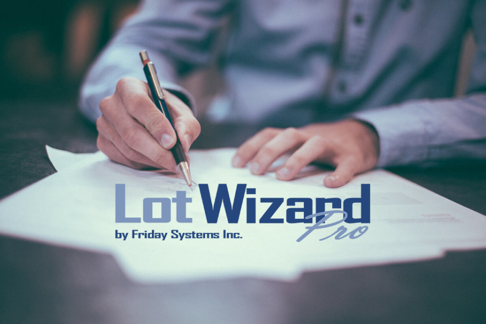 Lot Wizard Pro Software - 1