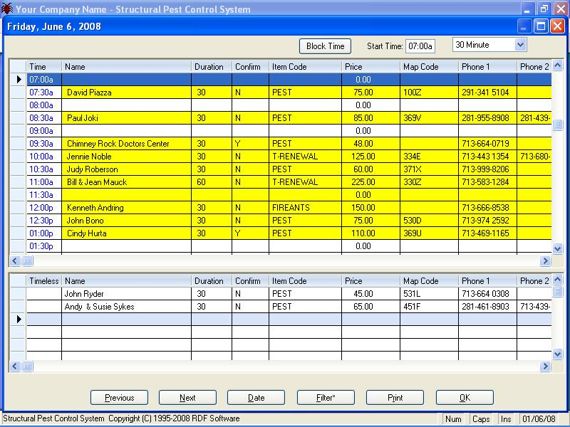 Structural Pest Control System Software - 4