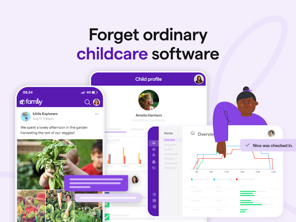 Famly screenshot: Famly is the time-saving childcare software loved by directors, parents, and staff. Manage and automate your entire childcare center.