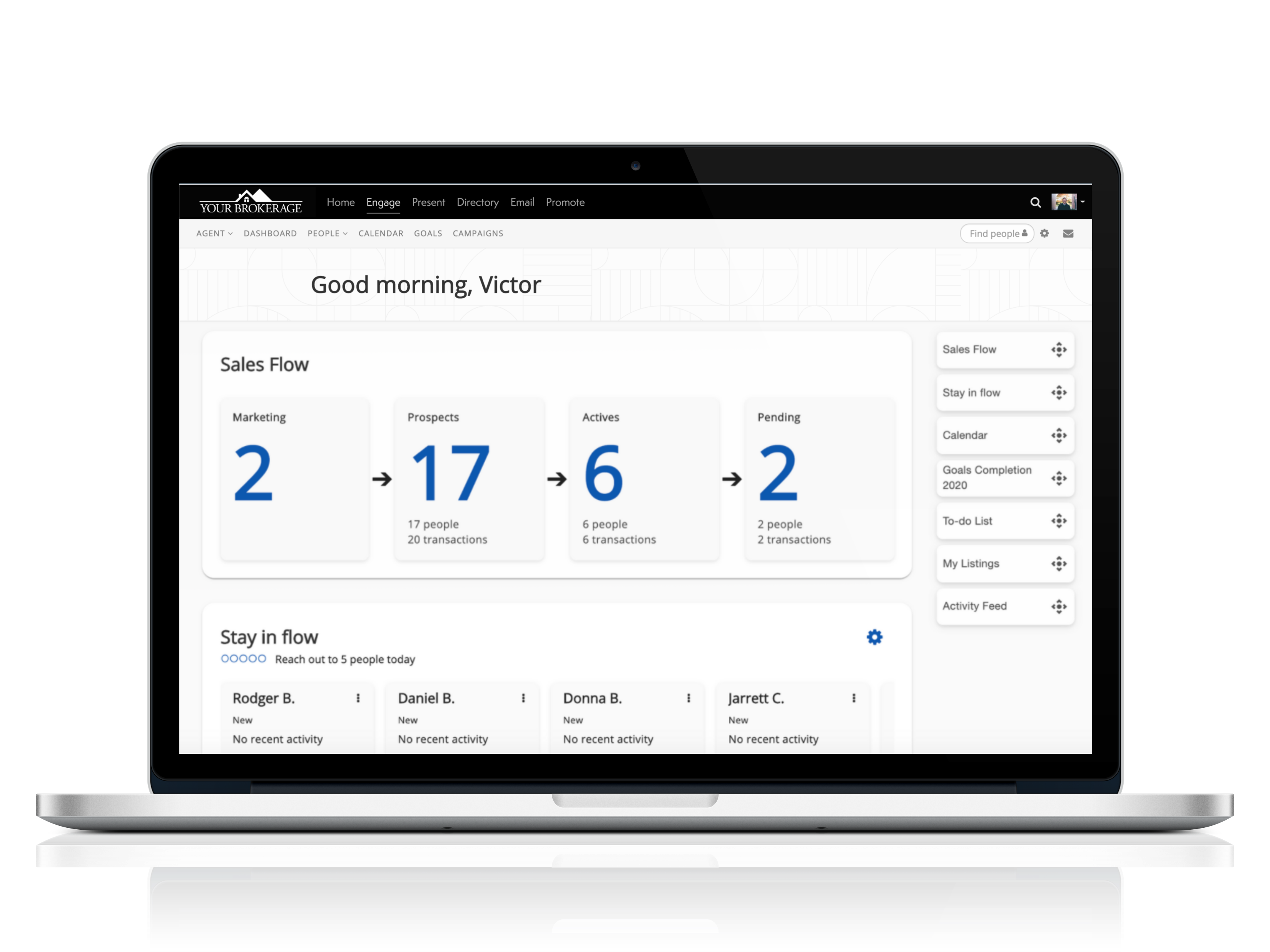 MoxiEngage Software - MoxiEngage Agent Dashboard