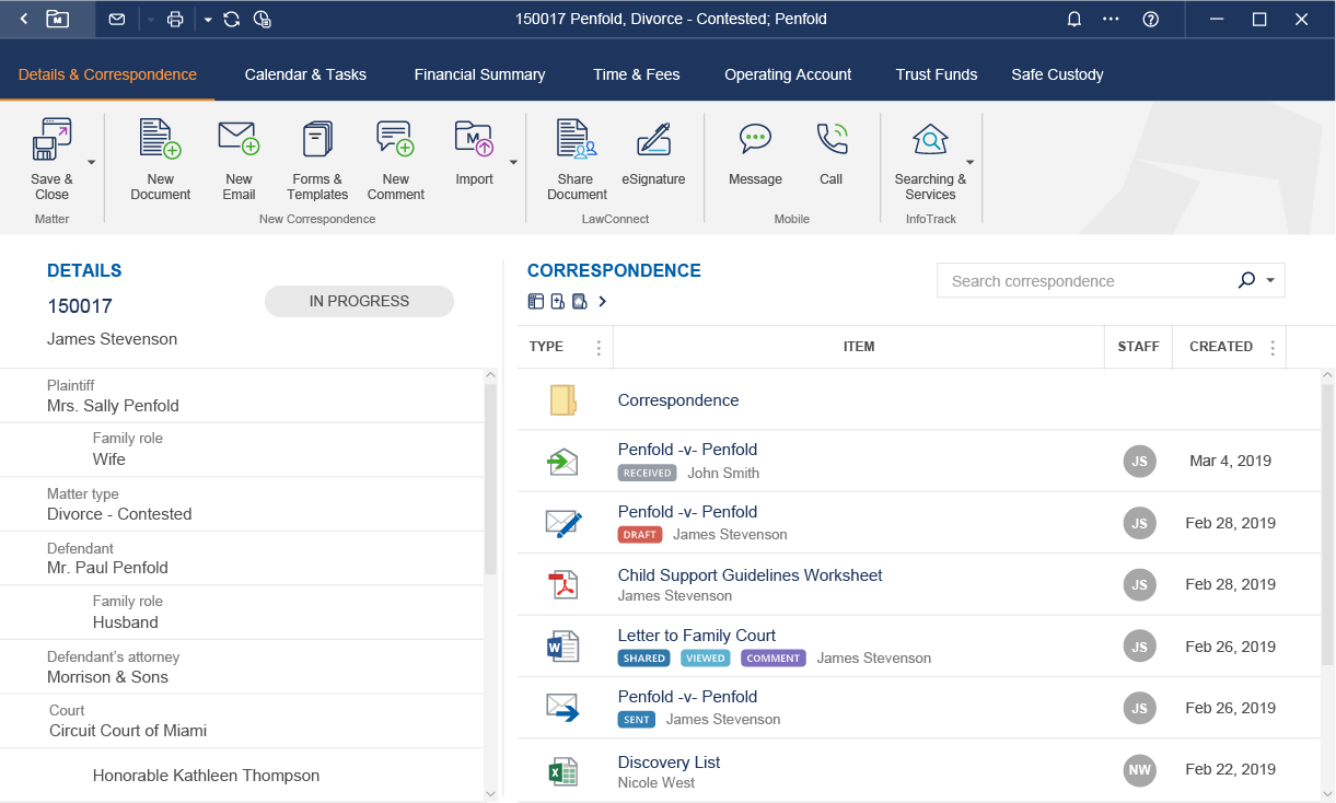 LEAP Software - Legal case management