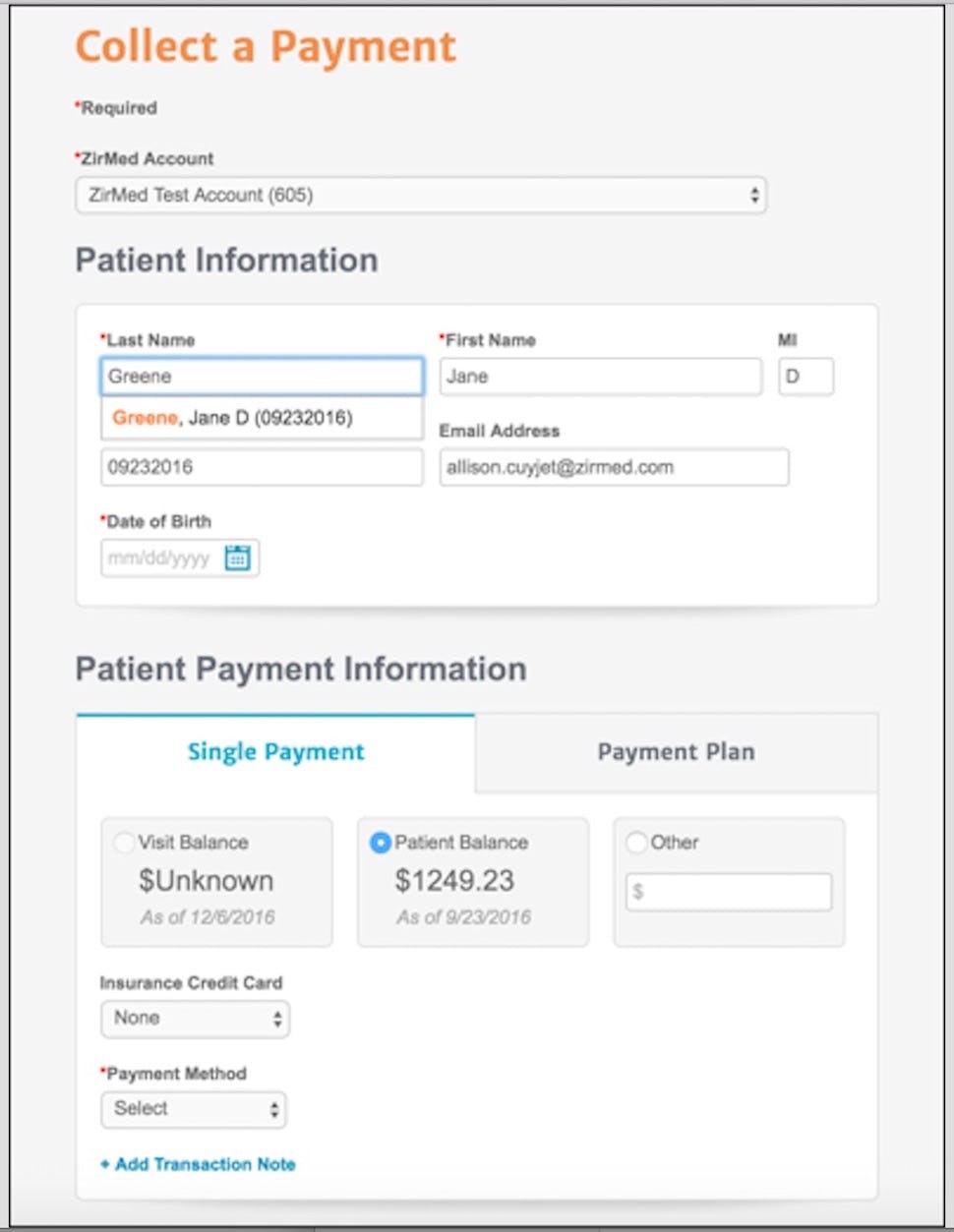 Waystar Software - Patient payment