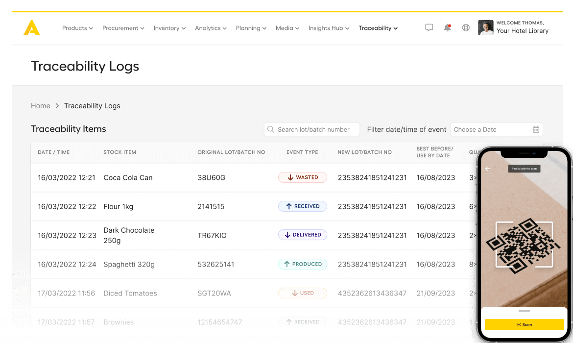 Apicbase Food Traceability