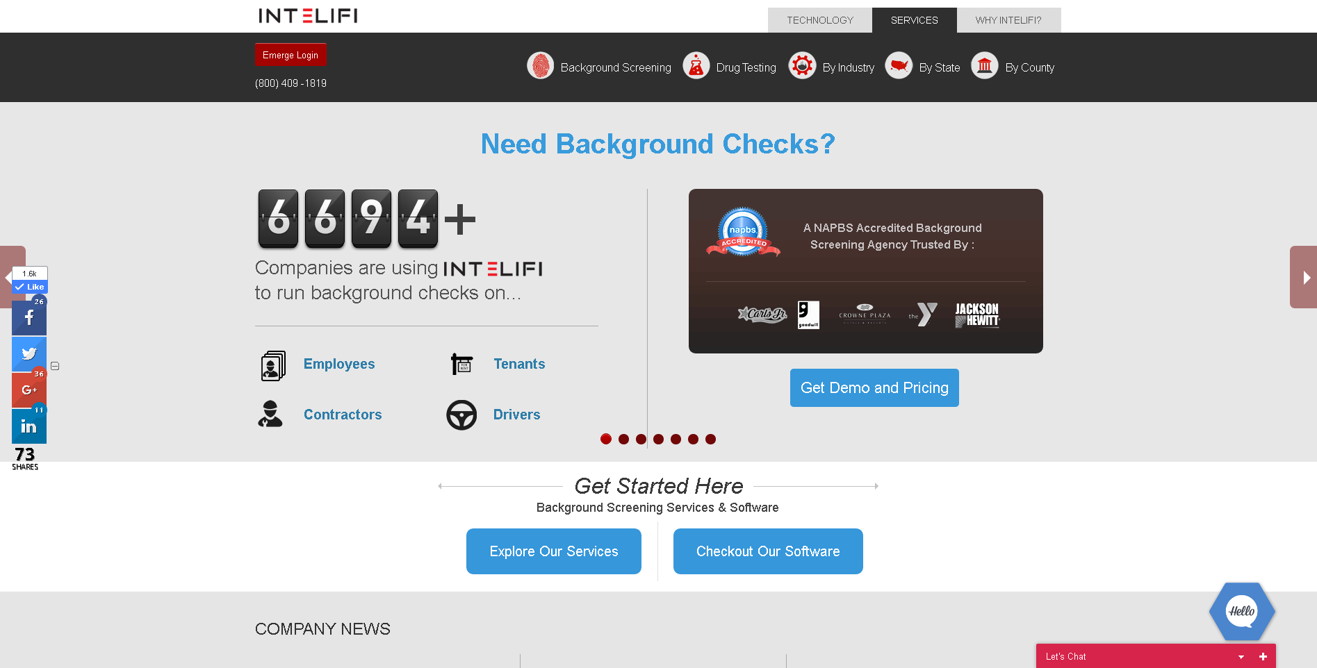 Emerge Software - employment background checks by Intelifi