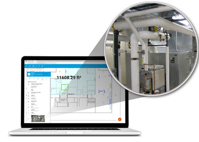 FacilityONE Software - Map the exact location of every asset and device within a facility floor plan with SMARTPRINT's interactive blueprint technology