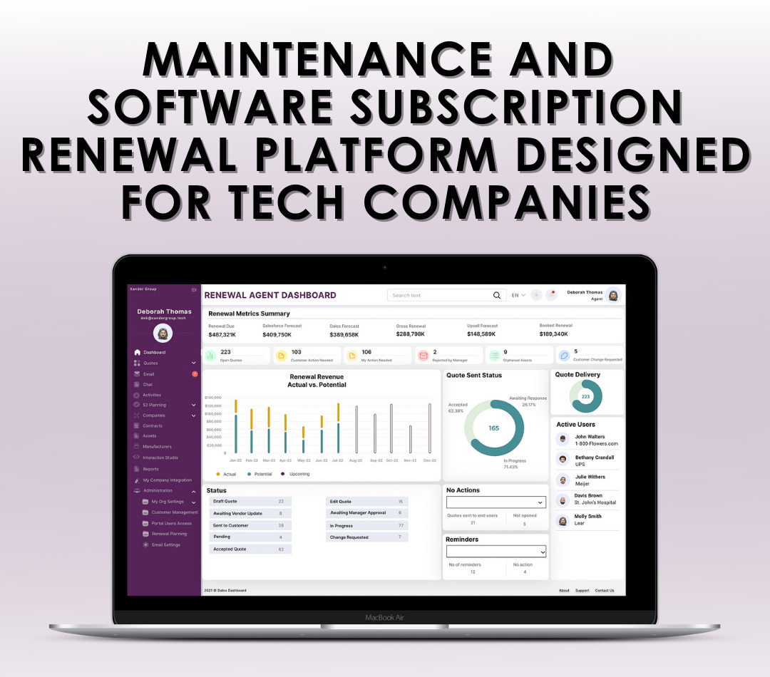 Dalos - Maintenance and Software Subscription Platform Designed for Tech Companies
