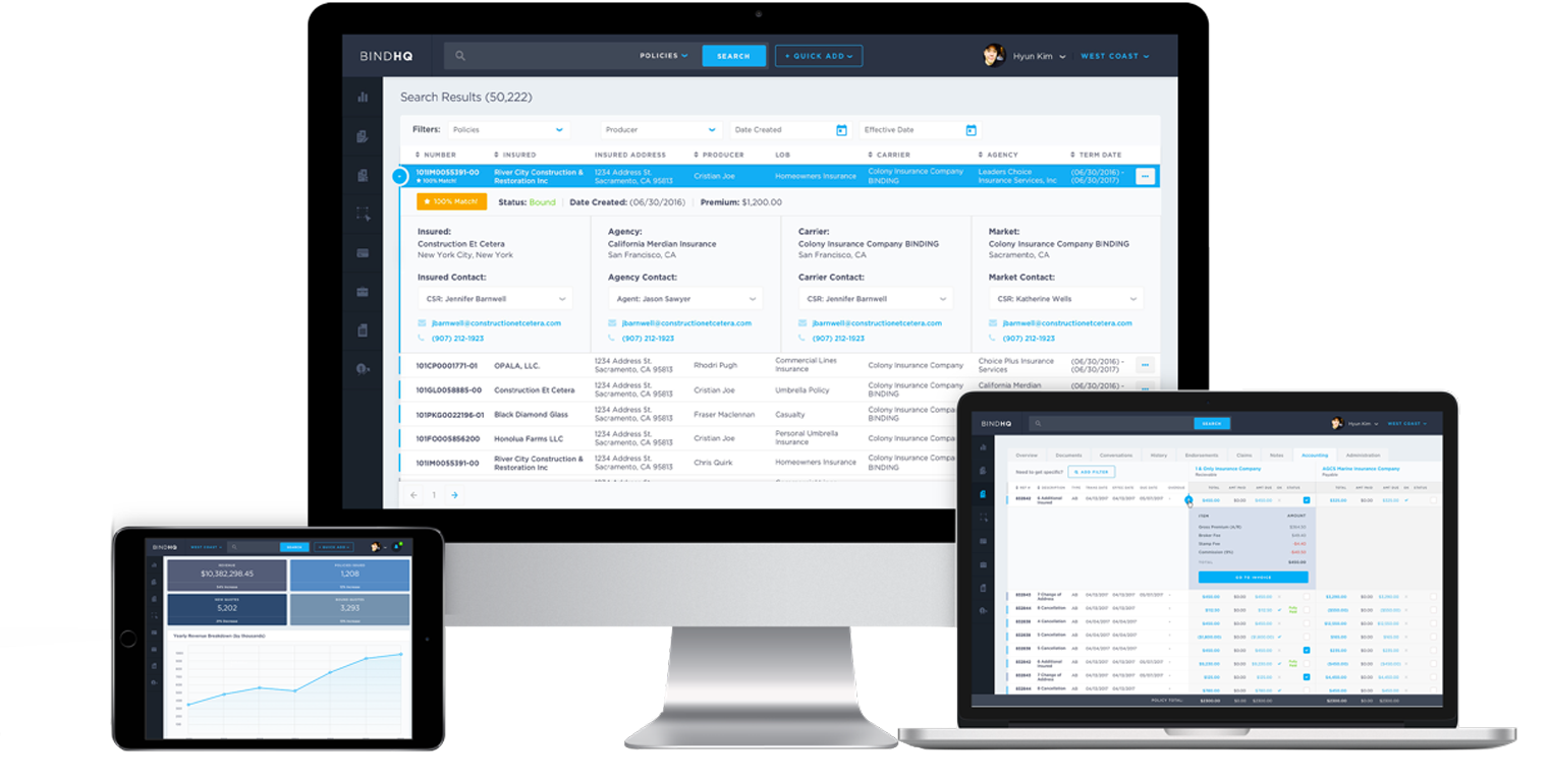 BindHQ screenshot: Available on any device with an internet connection