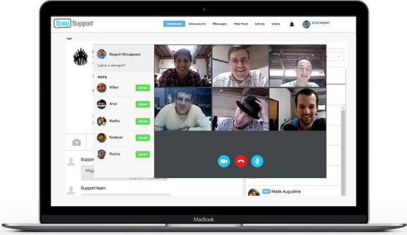 SnapSupport live video chat