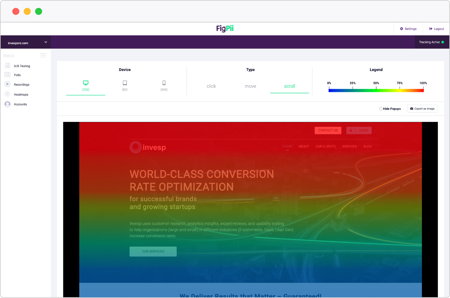 FigPii Software - FigPii heatmap