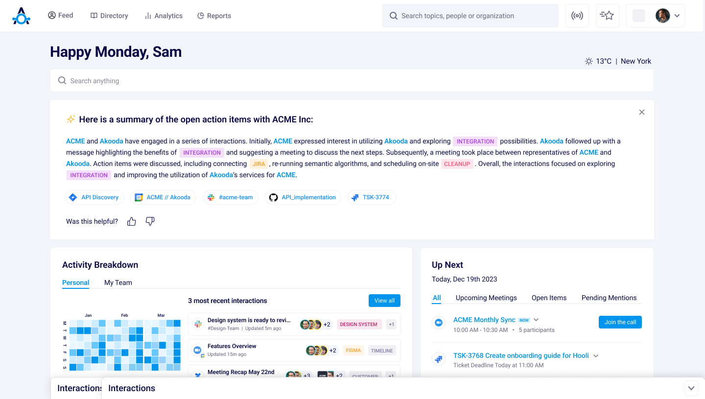 Akooda screenshot: Akooda home page