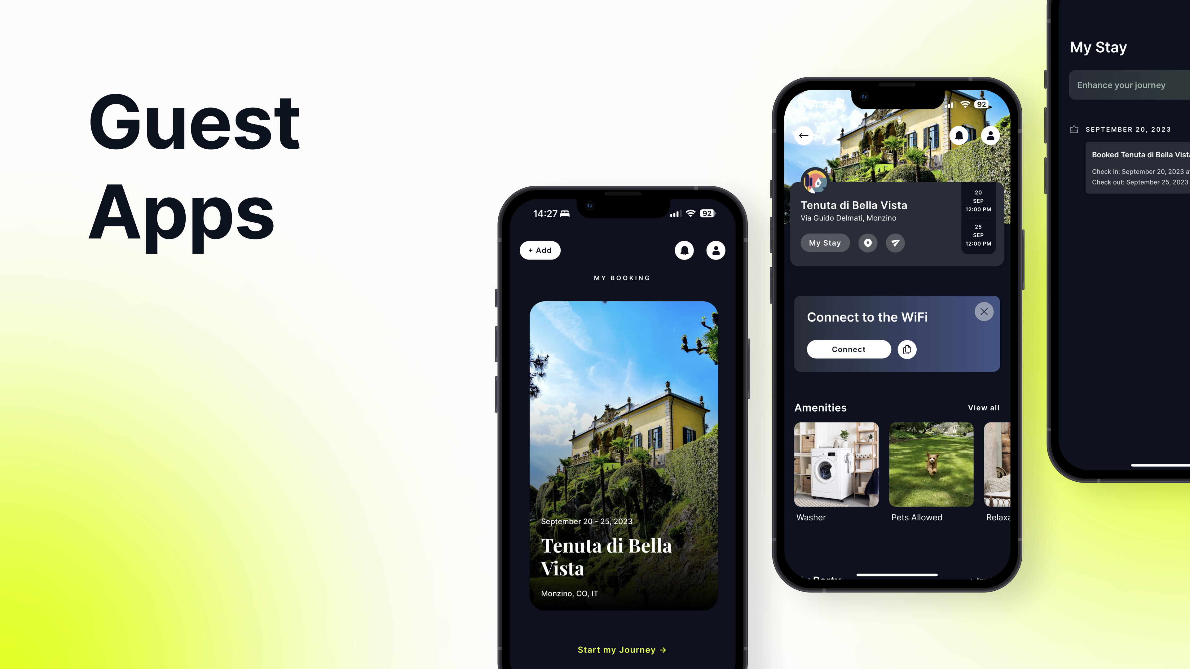 HolidayHero screenshot: Guest app 