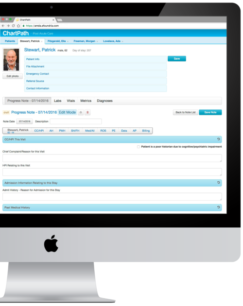 ChartPath screenshot: ChartPath patient details