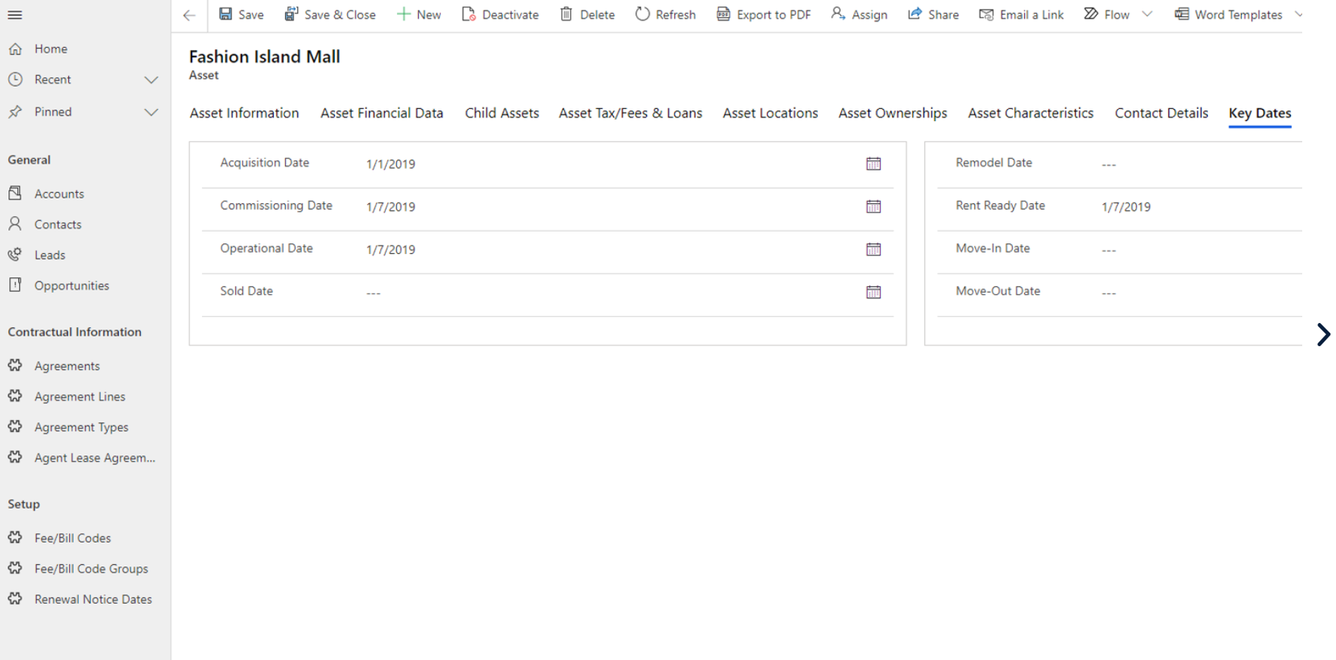 Asset Agreement Management Software - 1