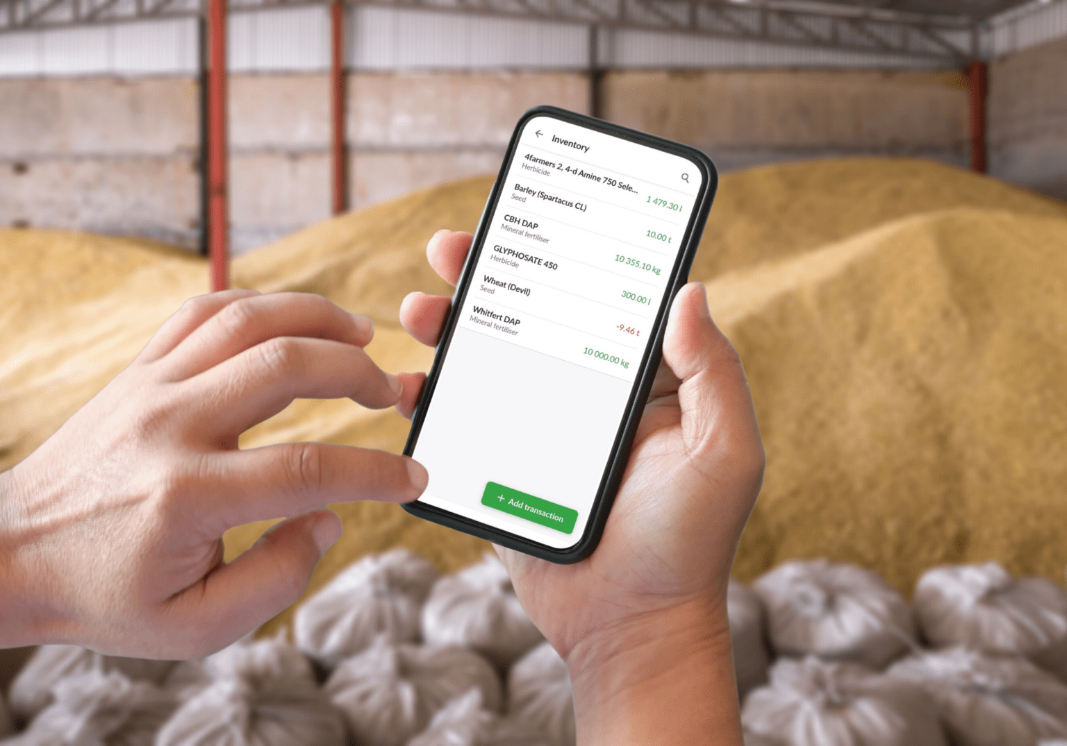 Inventory Management  - eAgronom - Independent Farm Management Software System For Grain Growers