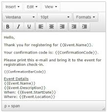 Configure confirmation emails
