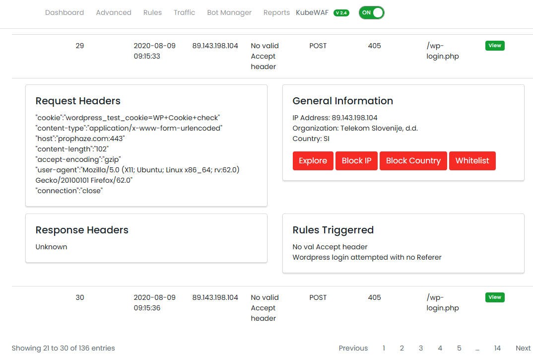 Prophaze WAF Logiciel - 5