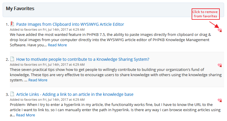 PHPKB my favorite articles