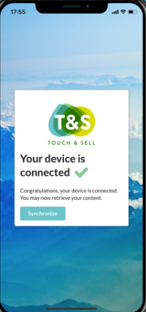 Touch & Sell Software - Touch & Sell device connection