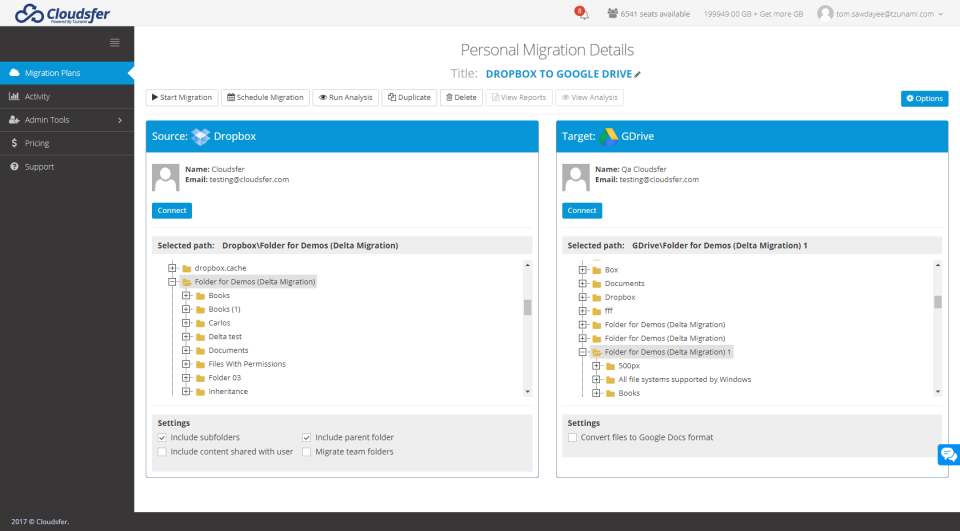 Cloudsfer Software - 3