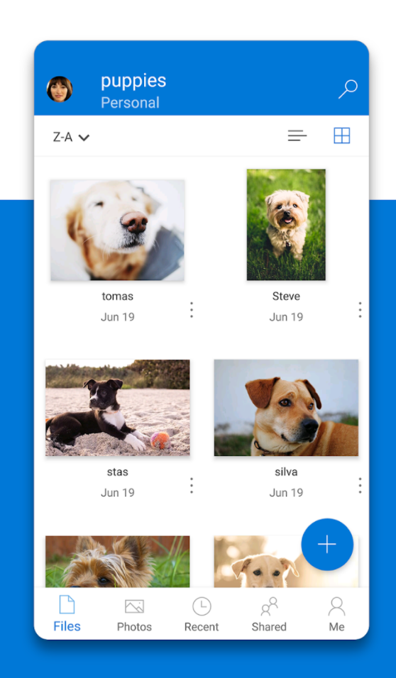 OneDrive Software - Backup photos on mobile