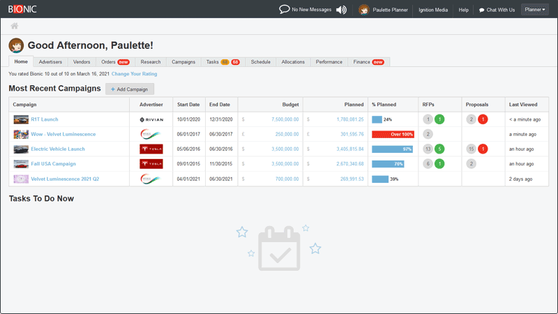 Centralize all media planning and buying activity.