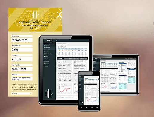 AGTools Suite screenshot: agtoolsindustry uses market data to help users improve their decision-making for farming, buying and shipping