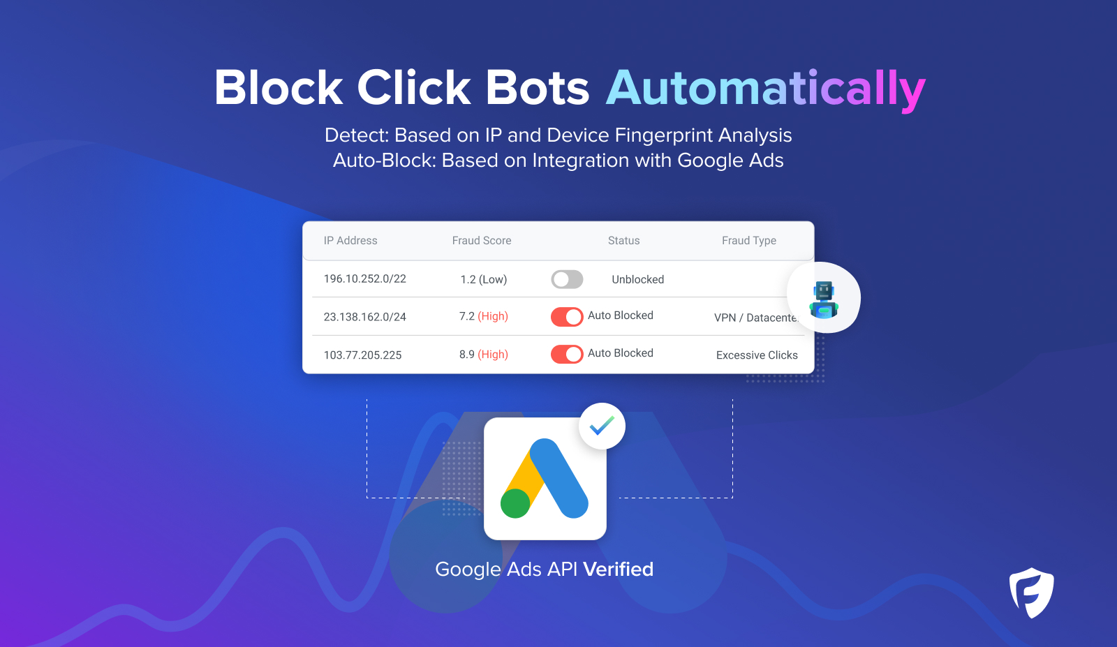 Fraud Blocker™ Block Bots Automatically