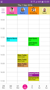 Phorest Software - Schedule view