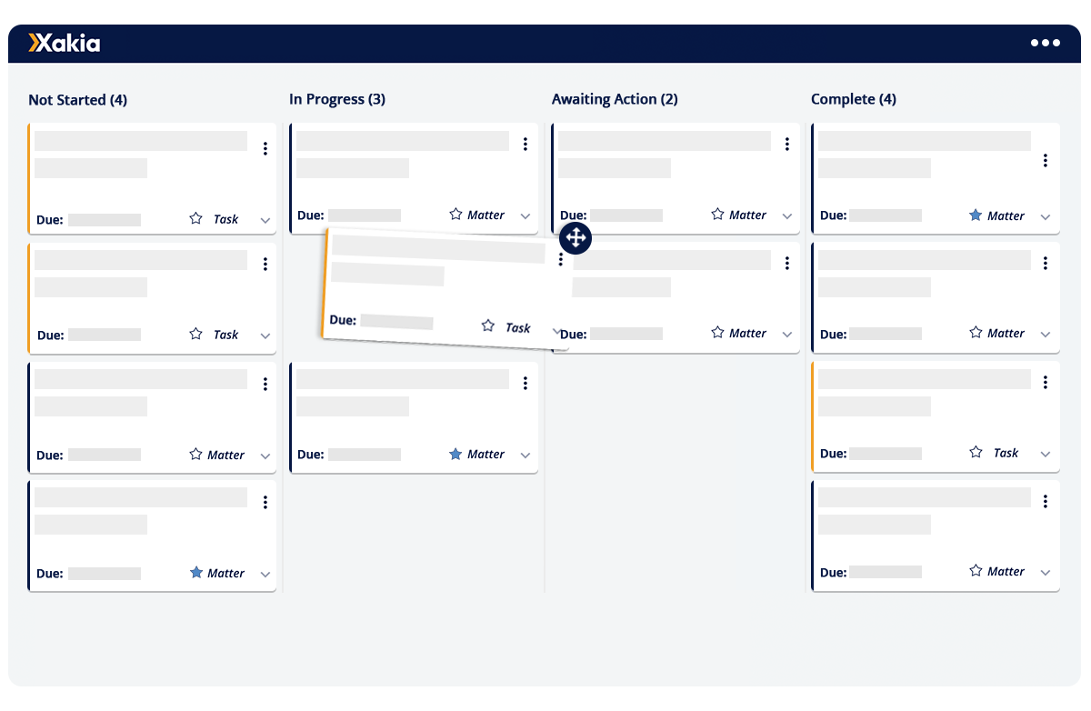 Xakia  screenshot: Matter management software - real-time visibility over your team's workload