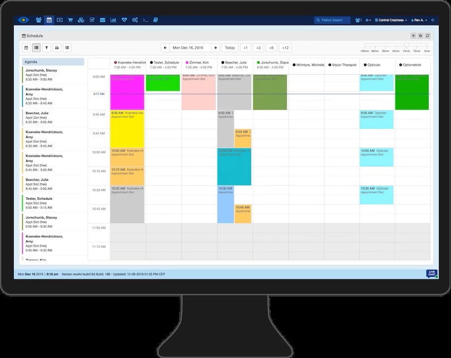 RevolutionEHR Software - RevolutionEHR Schedule