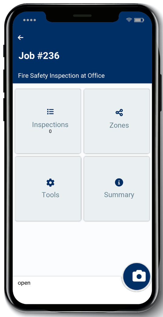 AssetPool Software - Phone about to complete an inspection