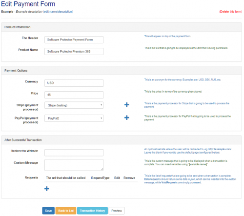 Cryptolens Software - Cryptolens pay form template